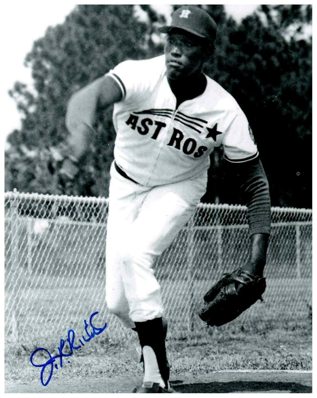 JR Richard Signed 8x10 Photo Poster painting Autographed Houston Astros AWM COA - J.R.