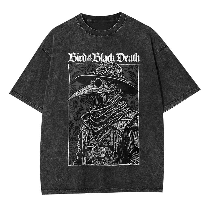 Bird of The Black Death Washed T-shirt