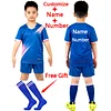 2023 Kids Football Uniforms Boys Girl Soccer Sports Uniform Custom Boys Football Jersey tracksuit children's football suit Socks