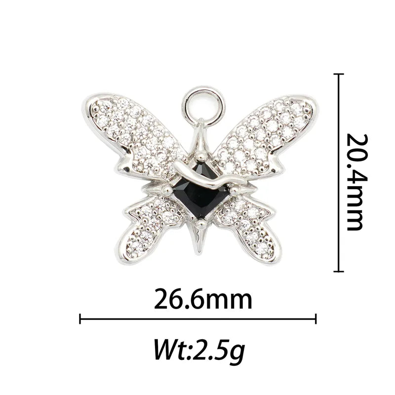 1 Piece 13.8*28.1mm 15.9*26mm 21.7*28.4mm Copper Pearl Zircon 18K Gold Plated Animal Paw Print Shell Jewelry Accessories Pendant