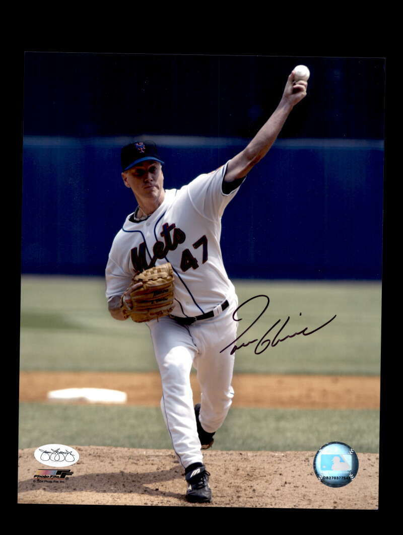 Tom Glavine JSA Cert Sticker SOP Signed 8x10 Mets Photo Poster painting Autograph