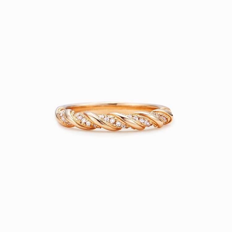 Through All The Twists And Turns Twisted Gold Ring S925