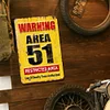 Warning 51 No Trespassing Military - Vintage Metal Signs - 20*30cm/30*40cm - Warning