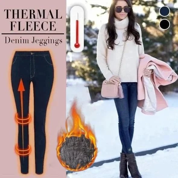 🔥🔥🔥BUY 2 GET 1 FREE ONLY TODAY 🔥🔥🔥Thermal Fleece Denim Jeggings