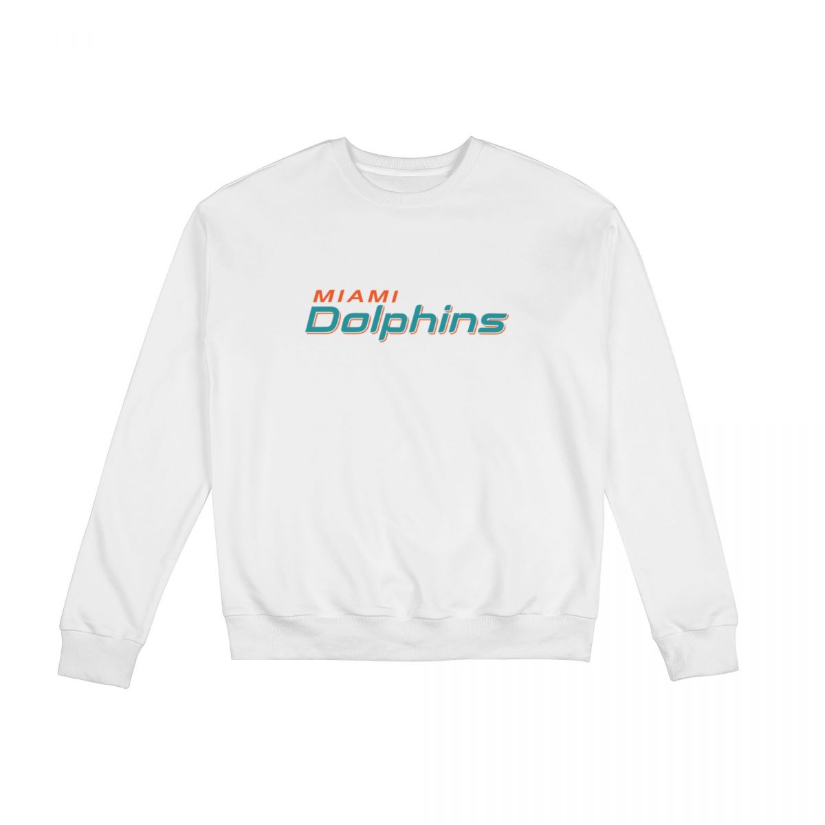Miami Dolphins Wordmark Crew Neck Sweatshirt