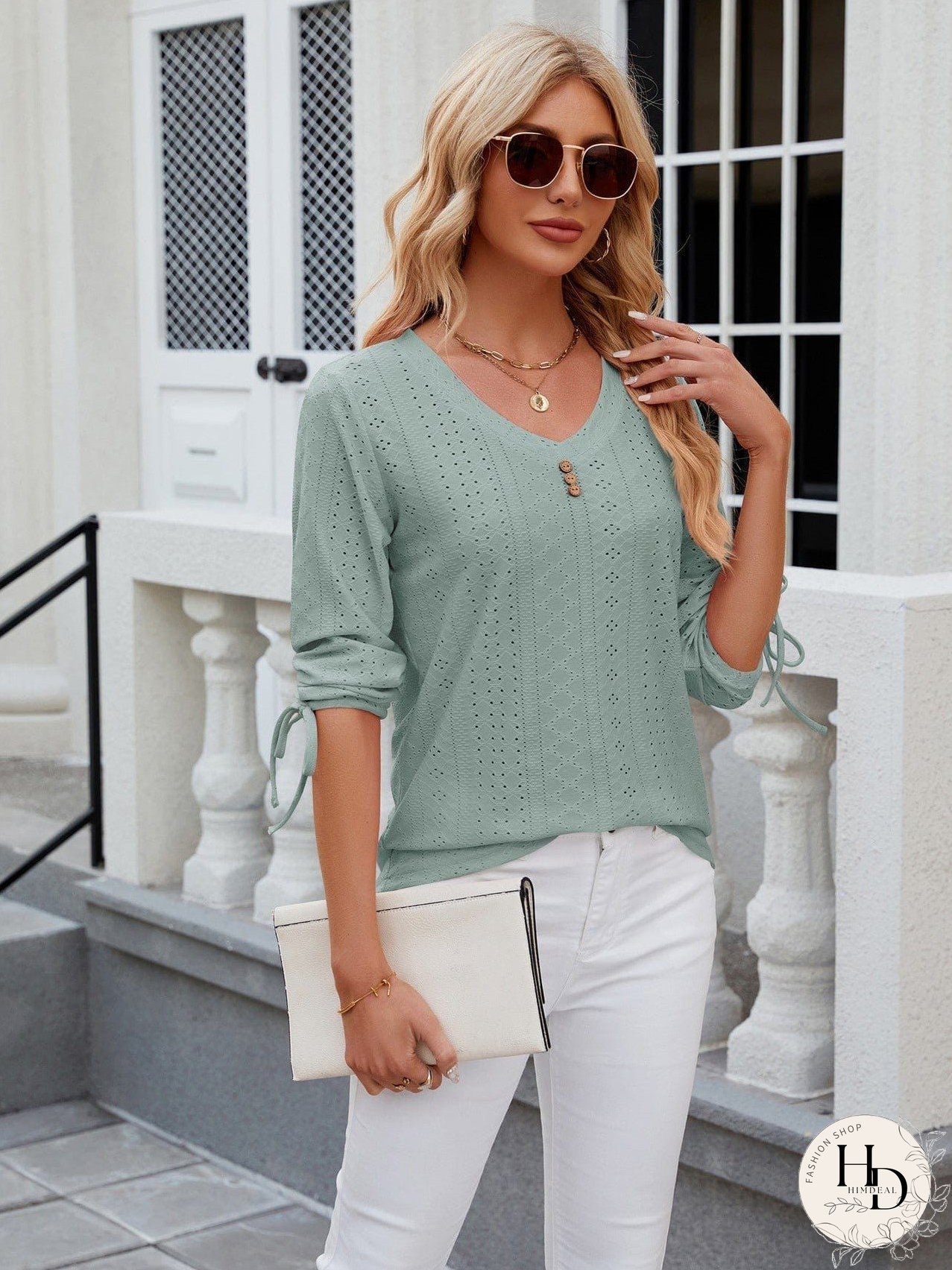 Versatile Knit Mock Neck T-Shirt
