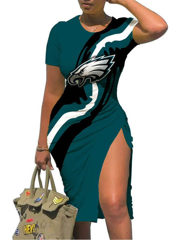 Philadelphia Eagles Women's Slit Bodycon Dress