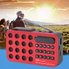 Mini Portable FM Radio BT Wireless Speakers Solar Charging FM Radio Receiver