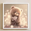 >SALE<Full Embroidery Eco-cotton Thread 11CT Printed Bear Cross Stitch Kit 40x40cm