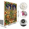 Xmas  Village Framed Special Shape Diamond Painting Kit 25x25cm