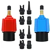 Paddle Board Valve Adapter Inflatable Pump Converter with 4 Nozzles