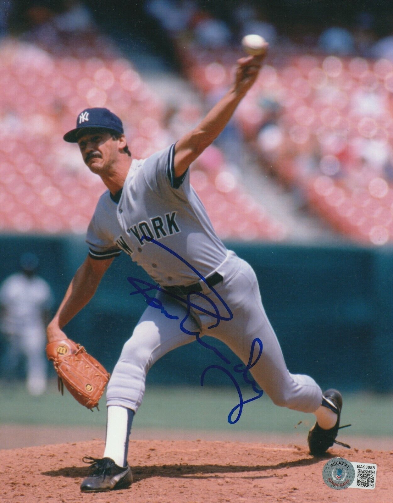 RON GUIDRY Signed New York YANKEES 8x10 Photo Poster painting w/ Beckett COA