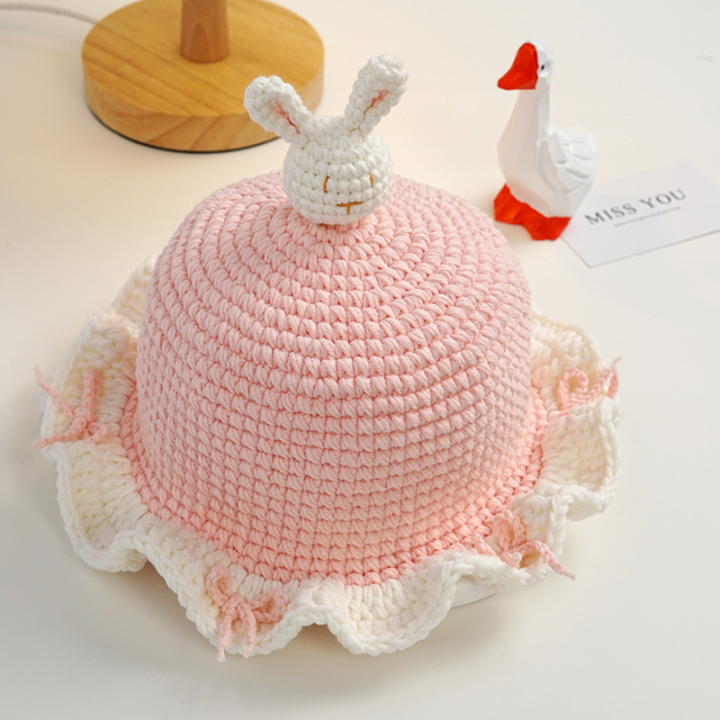 Home DIY Crochet Bunny Baby Hat Kit - Newborn Gift