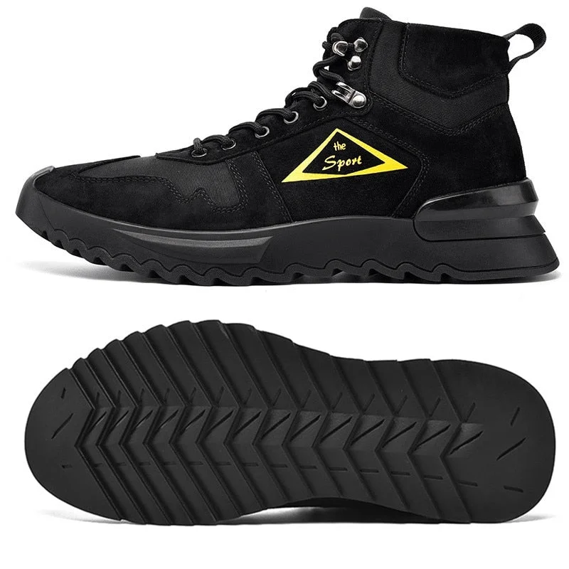 2021 Winter Autumn Genuine Leather Comfy Men Shoes Fashion Mens Ankle Boots Man New Fashion Design Sneakers Outdoor Casual Boots