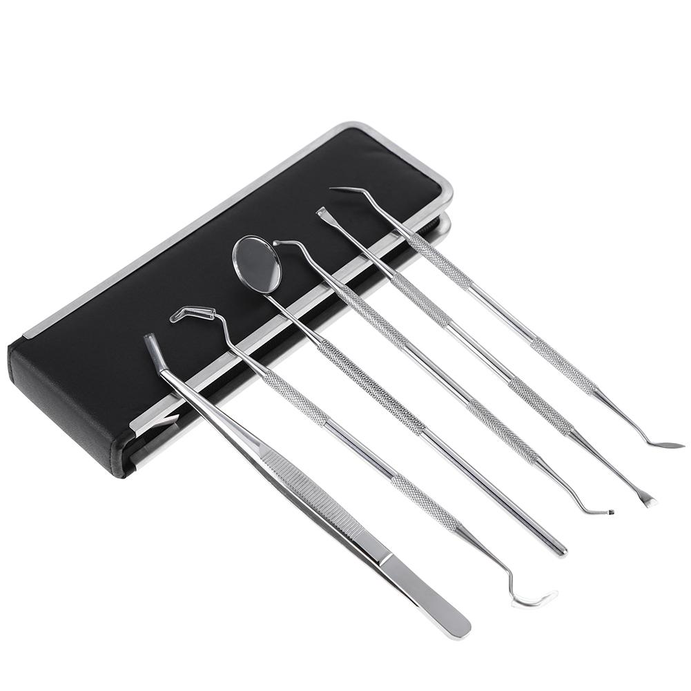 

6pcs/set Stainless Steel Dental Tools Tooth Dentist Hygiene Explorer Probe, 501 Original