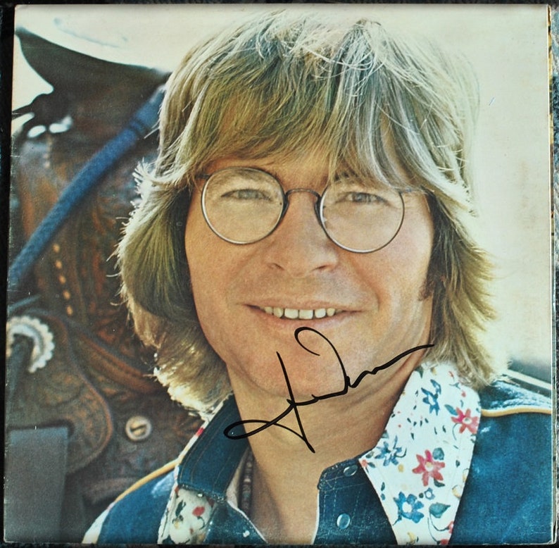 JOHN DENVER SIGNED Album Windsong wcoa