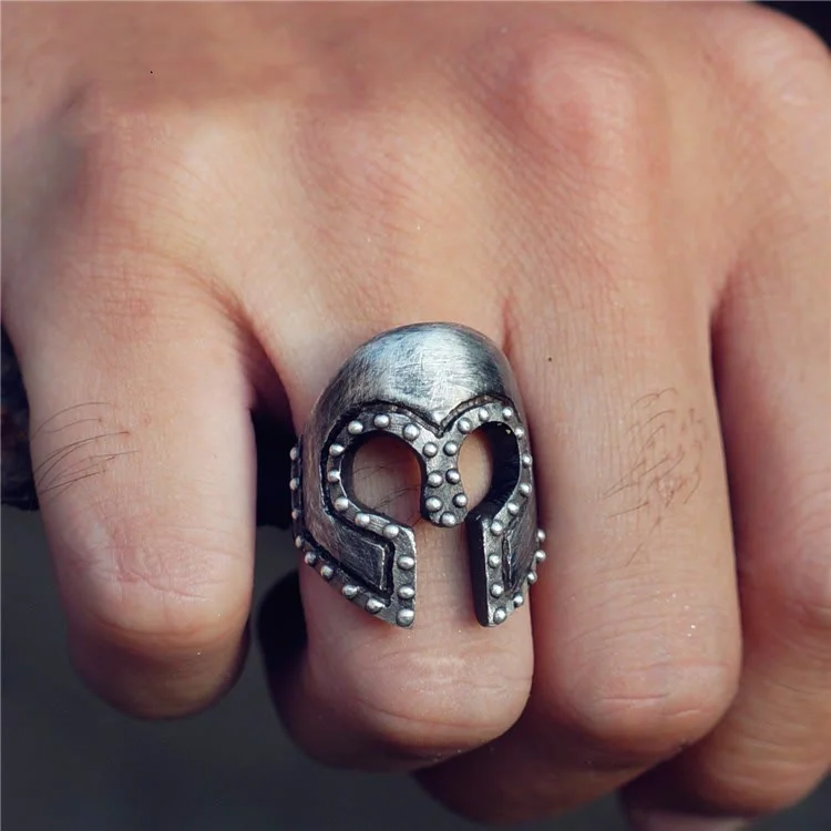 Coutureaura Ancient Greek Warriors Helmet Ring