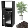 [US Local Warehouse] Commercial Outdoor Trash Can Decorative Trash Container with Lid for Park Garden