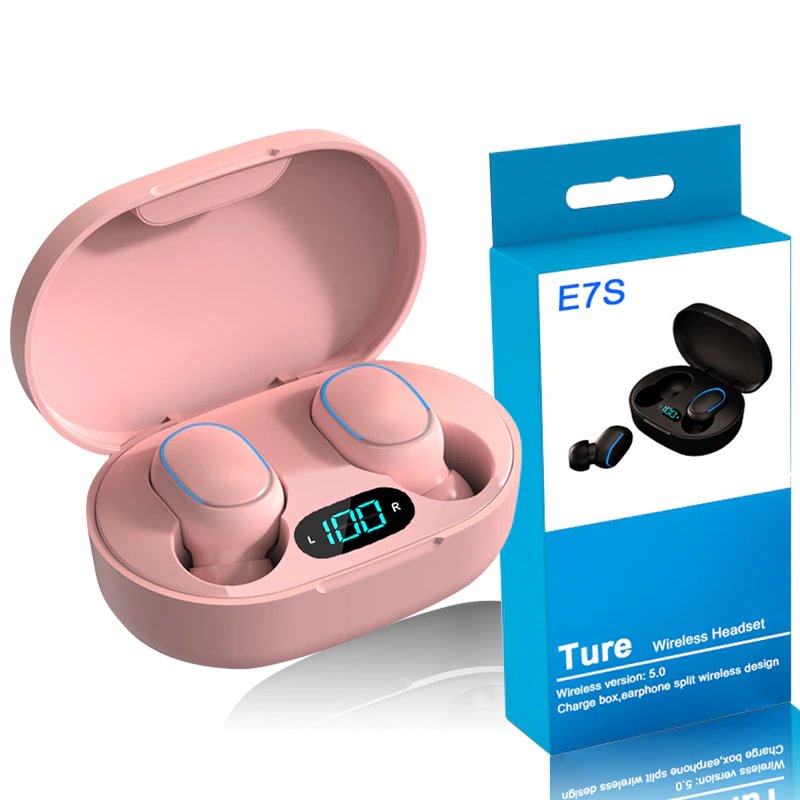 E7S Wireless Headphones 5.0 Bluetooth Earphones HIFI Lossless Sound Headsets Sport Mini TWS Earbuds For Smartphones