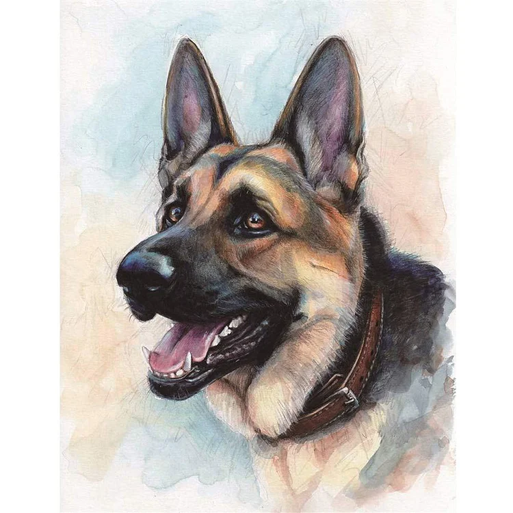 Dog - 11CT 3 Strands Threads Printed Cross Stitch Kit - 36x46cm(Canvas)