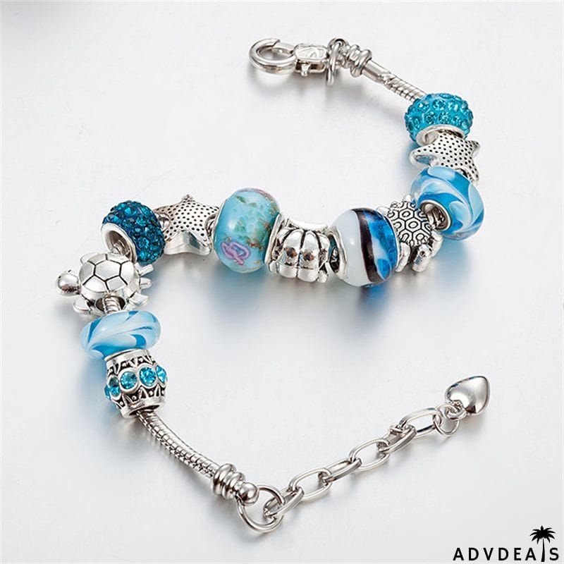 Beads Ocean Series Starfish Turtle Adjustable Bracelet