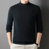 Men's 100% Wool Thickened Warm Turtleneck Sweater