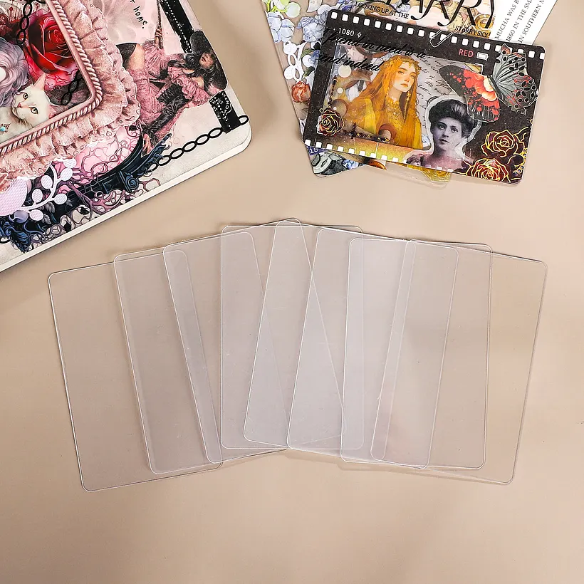 Presse à Cartes Acrylique Transparente – Lisseur Portable Pour Cartes à Collectionner