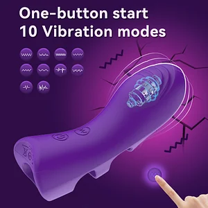 10-Frequency Finger Vibrator for Intense Clitoral Stimulation Compact Pleasure