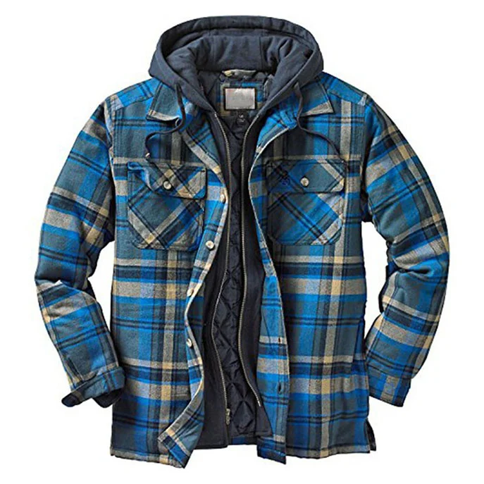 Flannel Hooded Jacket