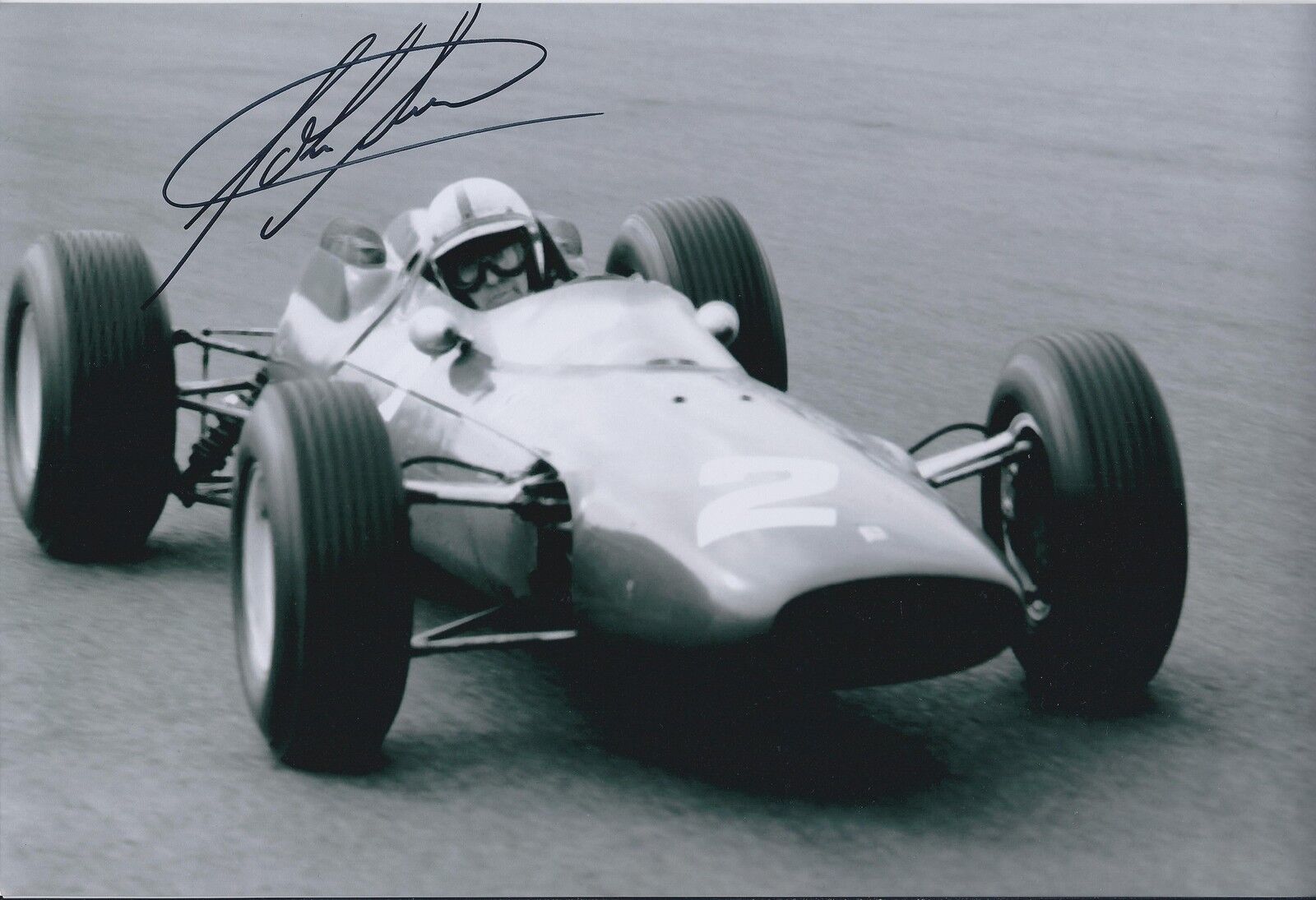 John SURTEES SIGNED Genuine RARE FERRARI F1 12x8 Photo Poster painting AFTAL Autograph COA