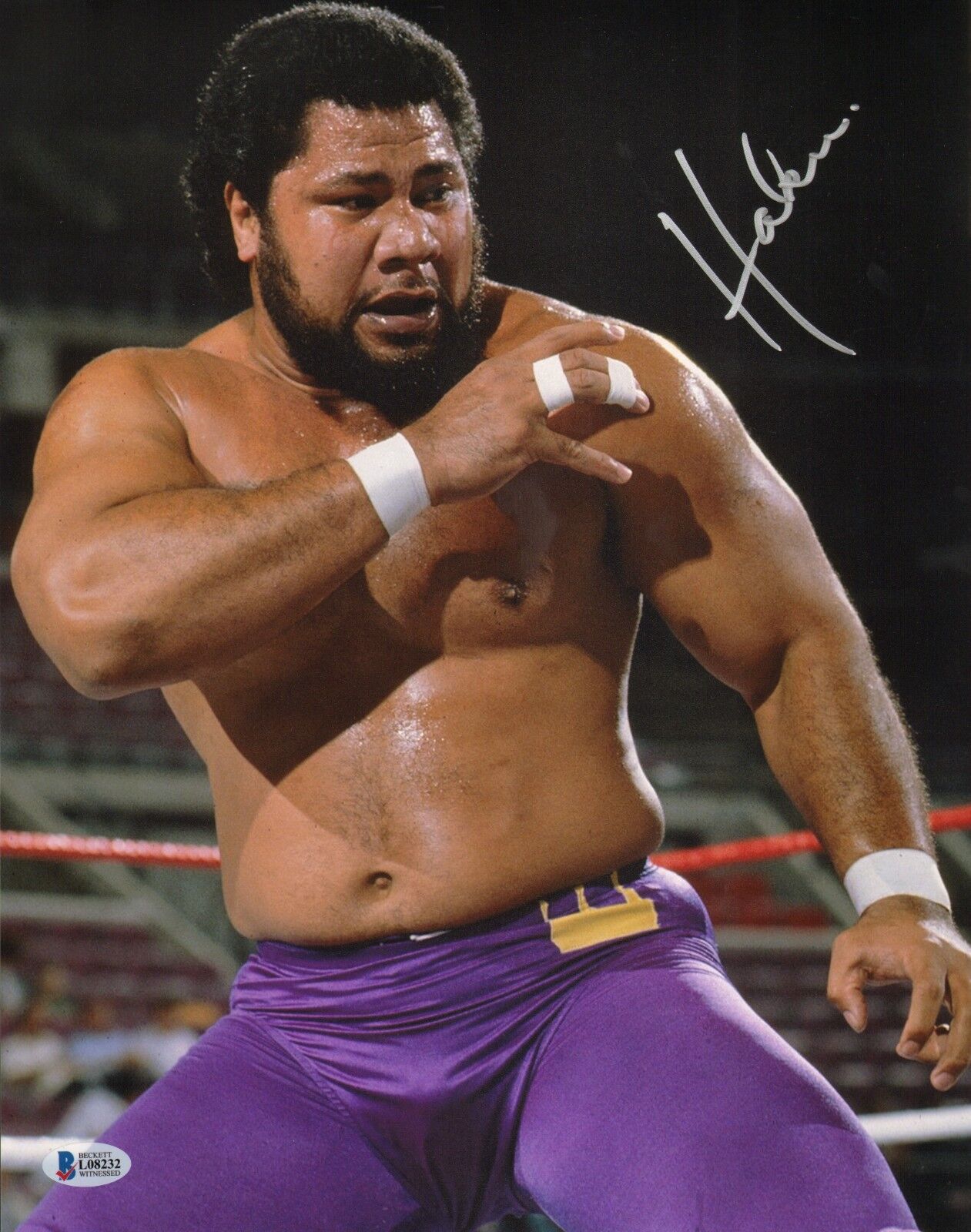 Haku Signed 11x14 Photo Poster painting BAS Beckett COA WWE New Japan Pro Wrestling Autograph 2