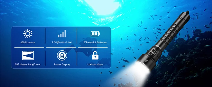Sofirn SD09L Underwater Waterproof Torch SST40 Diving Light – flashlightgo