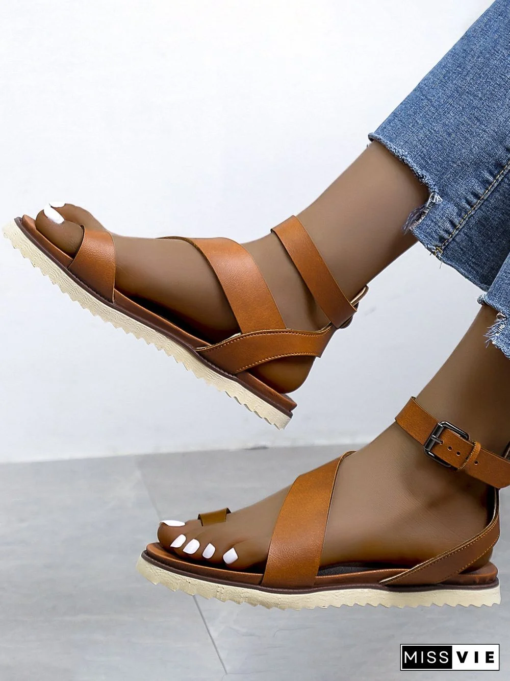 Vintage Soft Sole Roman Thong Sandals