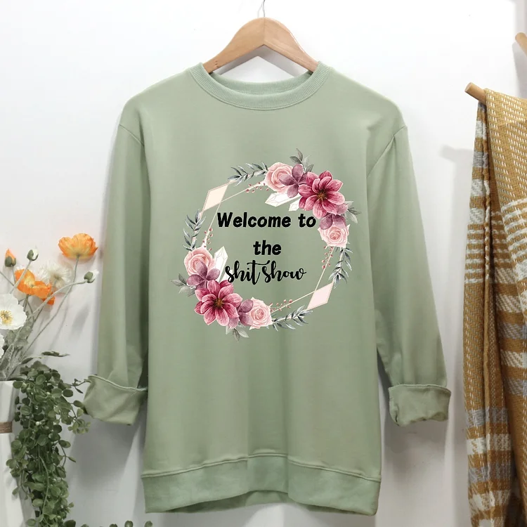 wildflower Women Casual Sweatshirt-Annaletters
