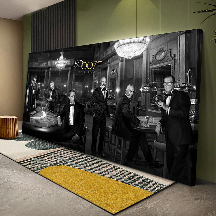 007 James bond 50th Anniversar Canvas Wall Art QDJ varity-store