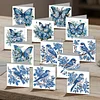 12Pcs Butterfly Bluebird DIY Diamond Painting Greeting Cards for Adults Gifts