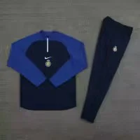 23/24 Al-Nassr Half-Pull Training Suit Blue Football Jersey Set Thai Quality
