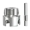 Water Pipe Wrench Thread for 1/2 & 3/4 & 1 Inch PVC/Plastic Pipes Drill Driven Plumbing Repair Kit Pipe Thread Cutting Tool Compatible for Electric Drill