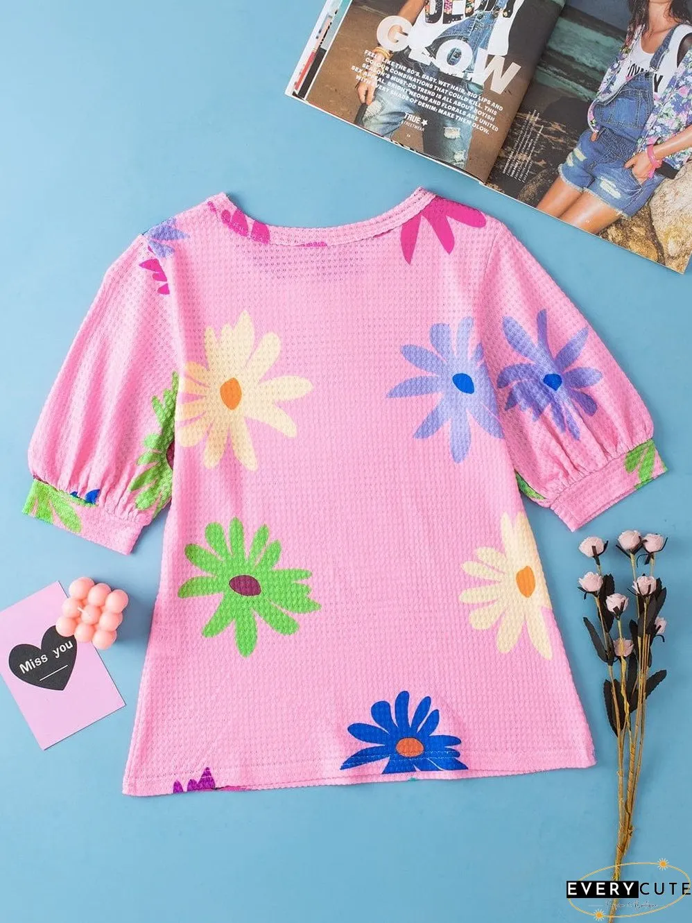 Pretty in Pink Floral Top