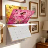 2027 New DIY Diamond Painting Flower Little Girl Wall Calendar Kit 12-Month Flip Calendar Design Home Decor