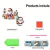 (US Local)DIY Xmas Diamond Painting Wooden Door Decoration for Feiend Gifts (Santa Claus)