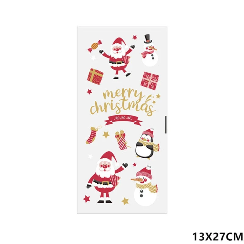Cifeeo  New Year 2024 Gift Bag Candy OPP Bag Xmas Tree 50Pcs Merry Christmas Decorations for Home Xmas Decoration Natal Happy New Year
