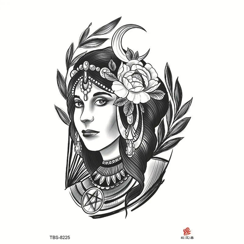 Tattoo Sticker Flower Temporary Sleeve Tattoo Waterproof Sexy Body Art Fashion