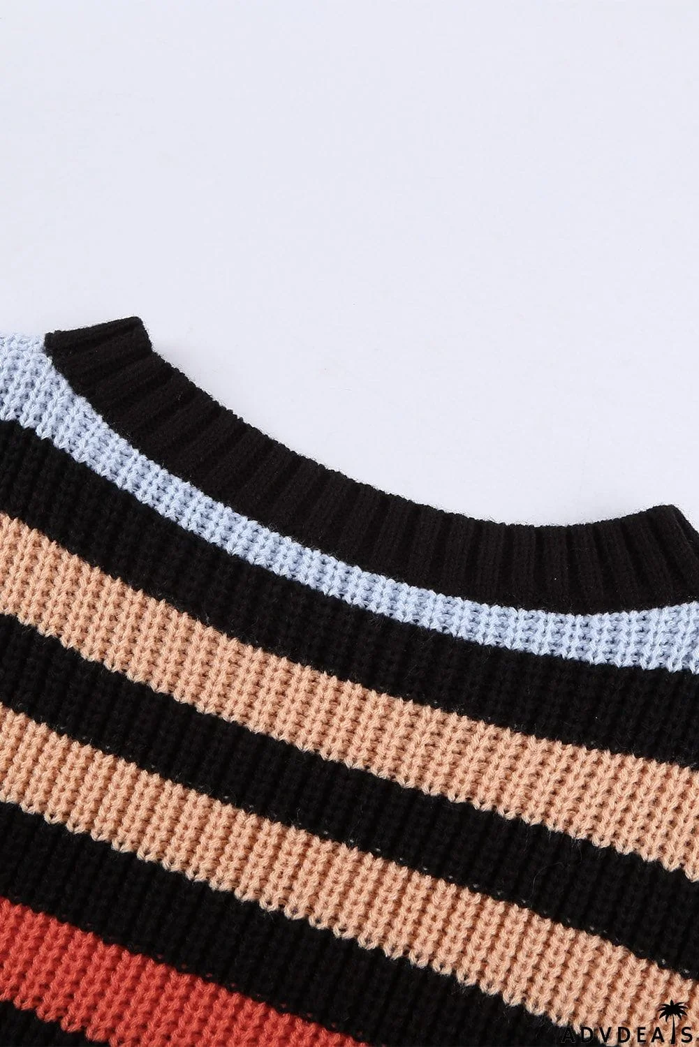 Striped Drop Shoulder Sweater