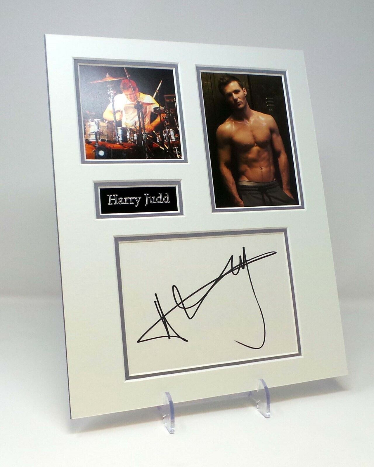 Harry JUDD Signed Mounted Photo Poster painting Display AFTAL COA McFly Drummer