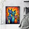 Abstract Cat Painting-11CT Stamped Cross Stitch 40*50cm/15.75*19.69in