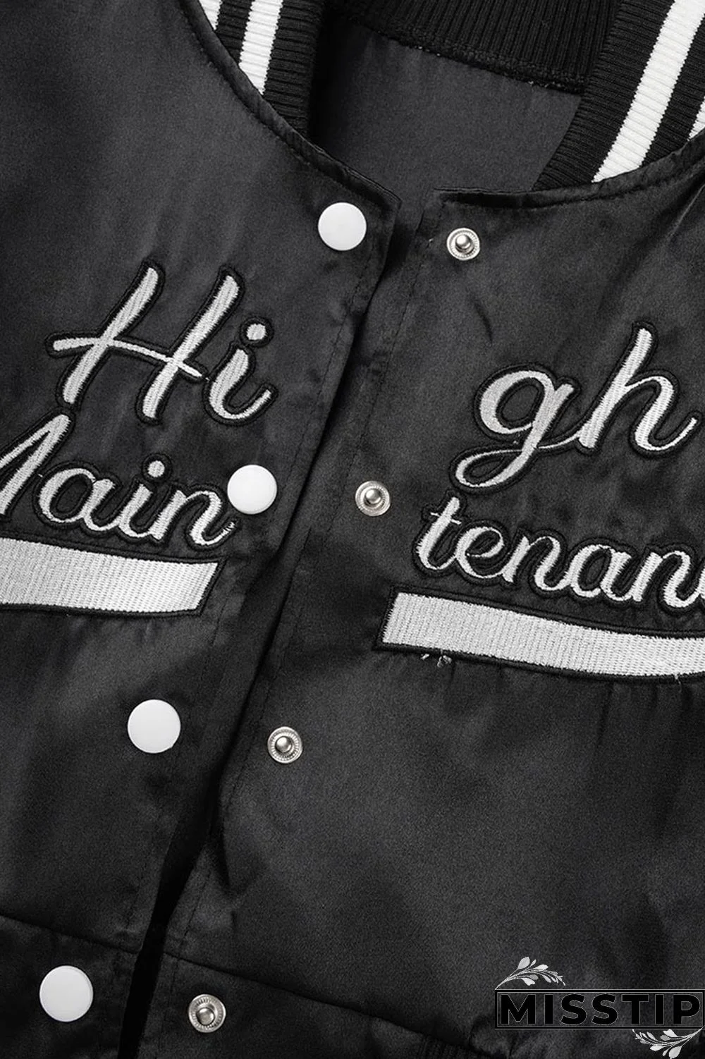 Green Casual Street Embroidered Patchwork Buckle Cardigan Collar Outerwear