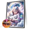 Diamond Painting -DIY Round Drill Cute Little Girl(35x45cm)