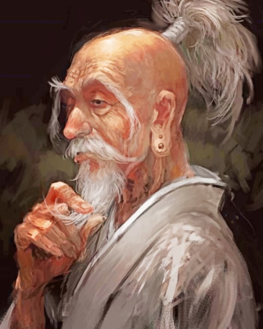 

Badass Old Man Anime – Paint By Numbers - 40*50CM, 501 Original