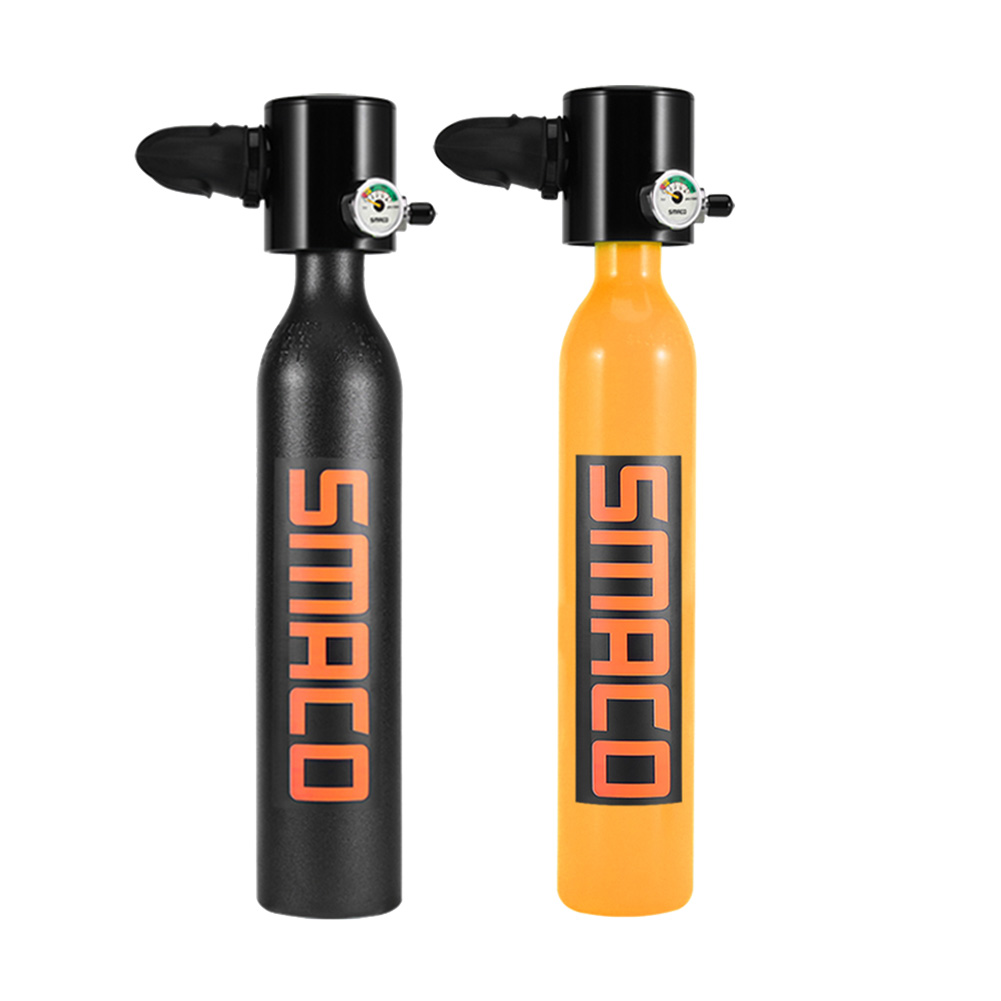 

SMACO Mini Scuba Diving Air Tank Oxygen Cylinders Underwater Equipment, Orange, 501 Original